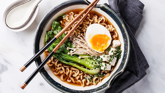 Recette de ramen végétarien